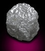 Diamond (5.72 carat gray cubic crystal) from Mbuji-Mayi (Miba), 300 km east of Tshikapa, Democratic Republic of the Congo