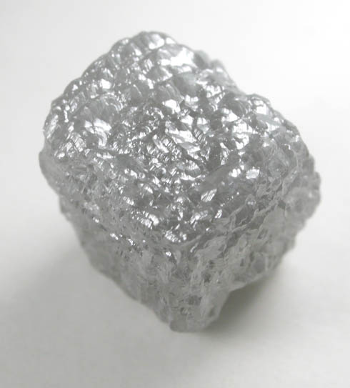 Diamond (5.72 carat gray cubic crystal) from Mbuji-Mayi (Miba), 300 km east of Tshikapa, Democratic Republic of the Congo