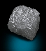 Diamond (6.31 carat gray cubic crystal) from Mbuji-Mayi (Miba), 300 km east of Tshikapa, Democratic Republic of the Congo