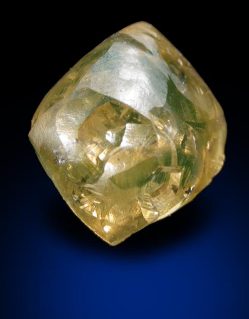 Diamond (1.36 carat orange-gray complex crystal) from Northern Cape Province, South Africa