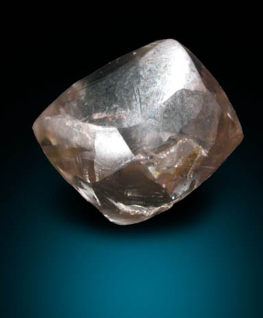 Diamond (1.09 carat pink-gray dodecahedral crystal) from Northern Cape Province, South Africa