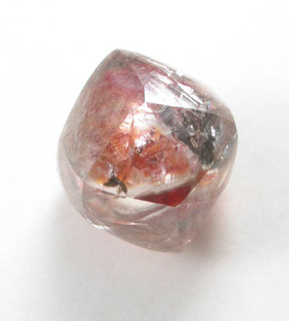 Diamond (0.97 carat pink-brown trisoctahedral crystal) from Northern Cape Province, South Africa