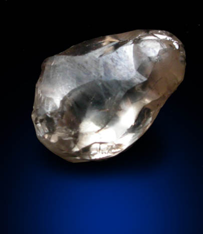 Diamond (1.02 carat sherry-colored flattened complex crystal) from Northern Cape Province, South Africa