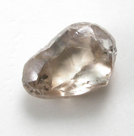 Diamond (1.02 carat sherry-colored flattened complex crystal) from Northern Cape Province, South Africa