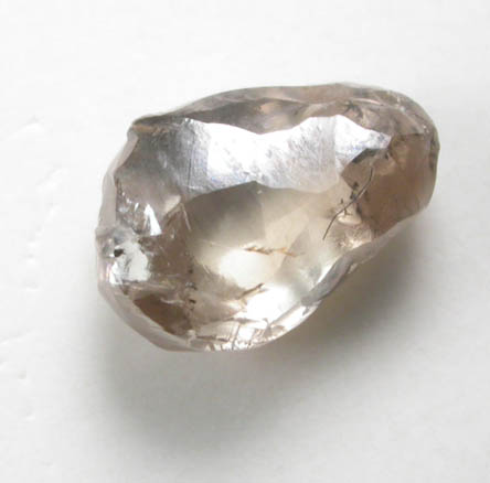 Diamond (1.02 carat sherry-colored flattened complex crystal) from Northern Cape Province, South Africa