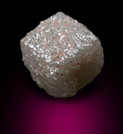 Diamond (2.59 carat brown-gray cubic crystal) from Mbuji-Mayi (Miba), 300 km east of Tshikapa, Democratic Republic of the Congo