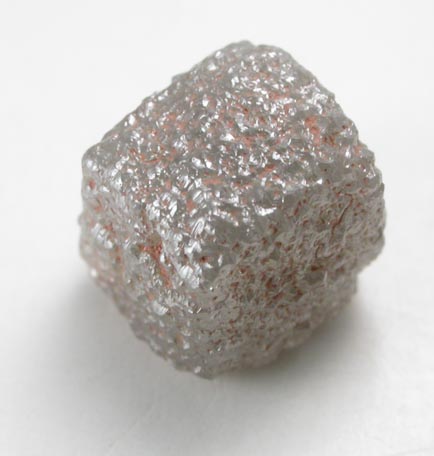 Diamond (2.59 carat brown-gray cubic crystal) from Mbuji-Mayi (Miba), 300 km east of Tshikapa, Democratic Republic of the Congo