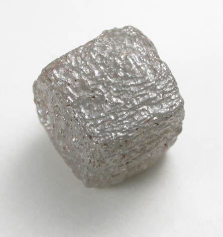 Diamond (2.33 carat gray-brown cubic crystal) from Mbuji-Mayi (Miba), 300 km east of Tshikapa, Democratic Republic of the Congo