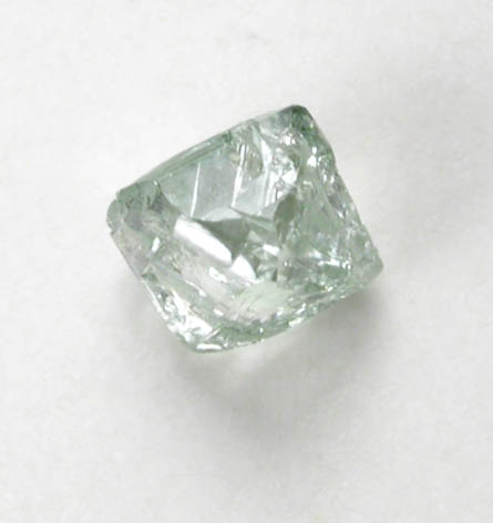 Diamond (0.23 carat green octahedral crystal) from Guaniamo, Bolivar Province, Venezuela