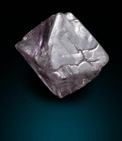 Diamond (0.31 carat pink-gray octahedral crystal) from Argyle Mine, Kimberley, Western Australia, Australia