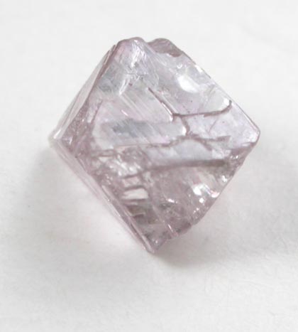 Diamond (0.31 carat pink-gray octahedral crystal) from Argyle Mine, Kimberley, Western Australia, Australia