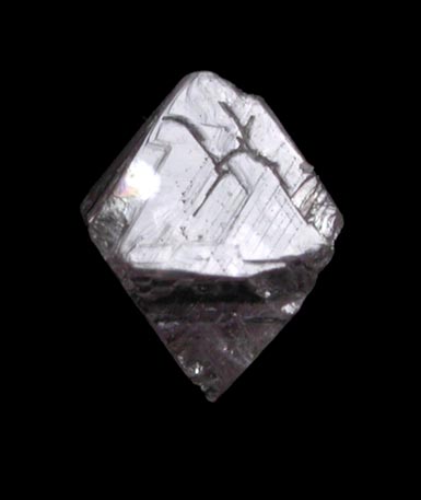 Diamond (0.31 carat pink-gray octahedral crystal) from Argyle Mine, Kimberley, Western Australia, Australia
