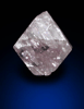 Diamond (0.43 carat pink-gray octahedral crystal) from Argyle Mine, Kimberley, Western Australia, Australia