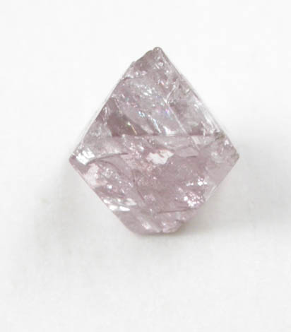Diamond (0.43 carat pink-gray octahedral crystal) from Argyle Mine, Kimberley, Western Australia, Australia