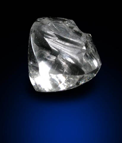 Diamond (0.33 carat colorless complex crystal) from Premier Mine, Gauteng Province, South Africa