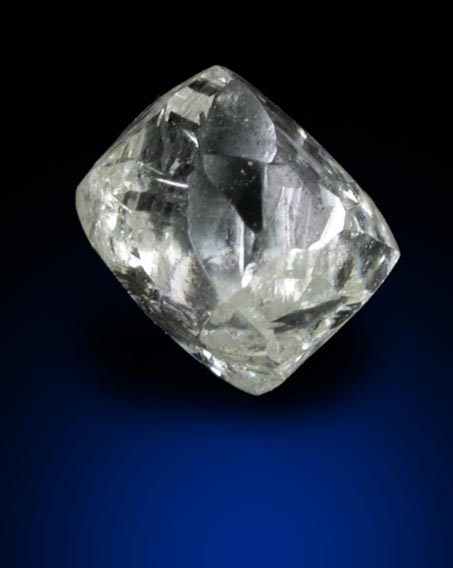 Diamond (0.61 carat nearly colorless complex crystal) from Premier Mine, Gauteng Province, South Africa