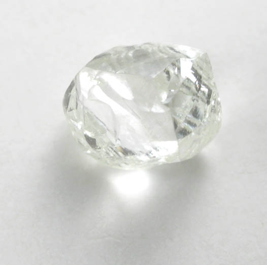 Diamond (0.61 carat nearly colorless complex crystal) from Premier Mine, Gauteng Province, South Africa