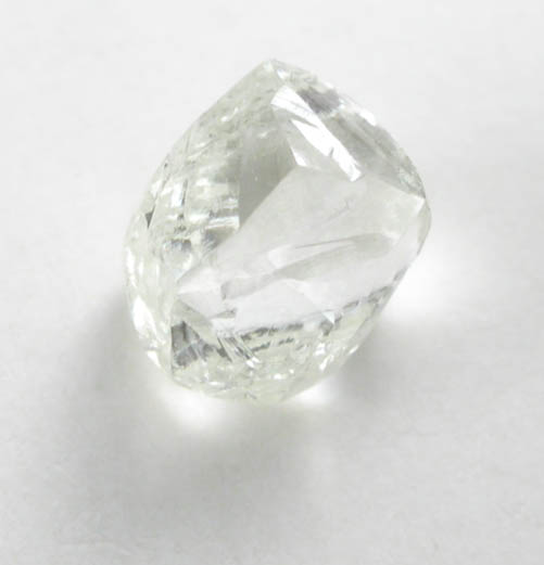 Diamond (0.61 carat nearly colorless complex crystal) from Premier Mine, Gauteng Province, South Africa