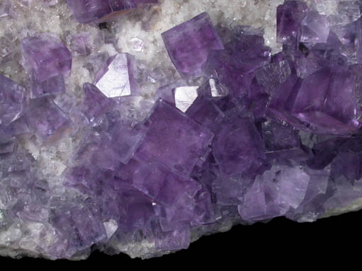 Fluorite on Quartz from Sunshine No. 2 Adit, Blanchard Mine, Hansonburg District, 8.5 km south of Bingham, Socorro County, New Mexico