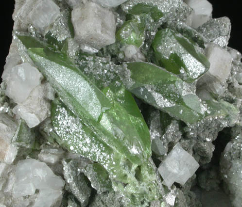 Titanite, Calcite, Orthoclase, Chlorite from Alchuri, Shigar Valley, Gilgit-Baltistan, Pakistan