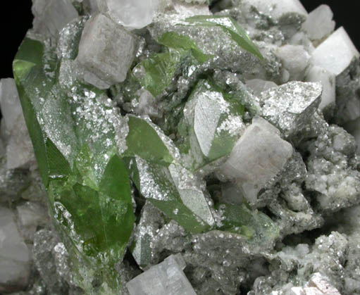 Titanite, Calcite, Orthoclase, Chlorite from Alchuri, Shigar Valley, Gilgit-Baltistan, Pakistan