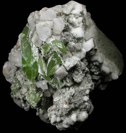 Titanite, Calcite, Orthoclase, Chlorite from Alchuri, Shigar Valley, Gilgit-Baltistan, Pakistan