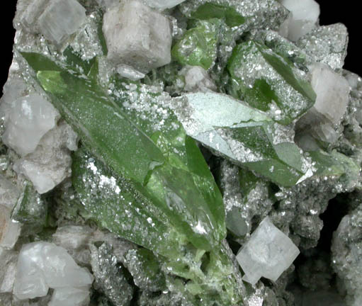 Titanite, Calcite, Orthoclase, Chlorite from Alchuri, Shigar Valley, Gilgit-Baltistan, Pakistan