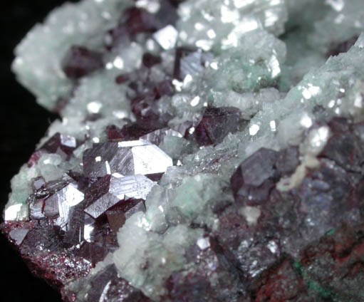 Cuprite with Dolomite from Tsumeb Mine, Otavi-Bergland District, Oshikoto, Namibia