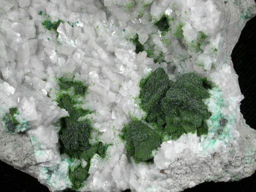 Tennantite, Duftite, Dolomite, Malachite from Tsumeb Mine, Otavi-Bergland District, Oshikoto, Namibia (Type Locality for Duftite)