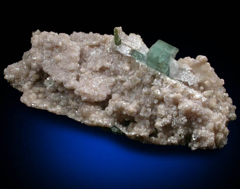 Lepidolite on Albite with Elbaite Tourmaline from Lavra da Golconda, Near Governor Valadares, Minas Gerais, Brazil