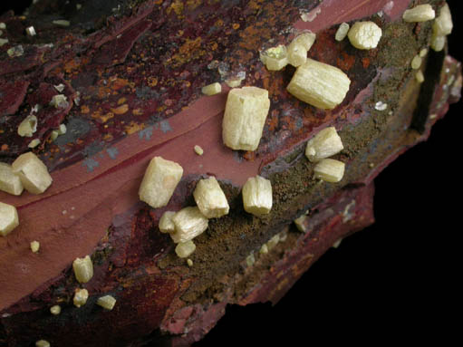 Pyromorphite from Black Star Pit, Mount Isa Mines, Queensland, Australia