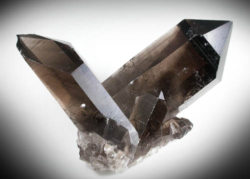 Quartz var. Smoky Quartz (irradiated) from Arkansas