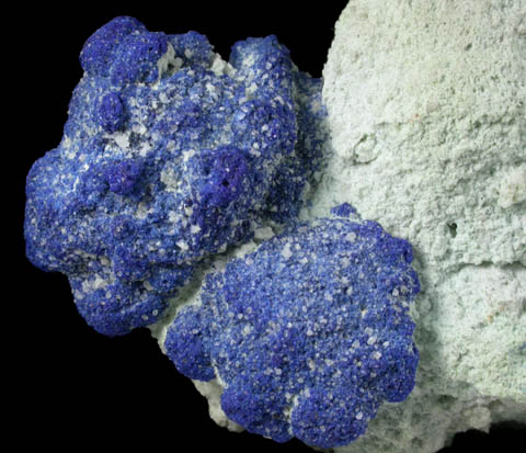 Azurite in clay matrix from Northern Territory, Australia