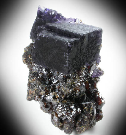 Fluorite on Sphalerite from Cave-in-Rock District, Hardin County, Illinois