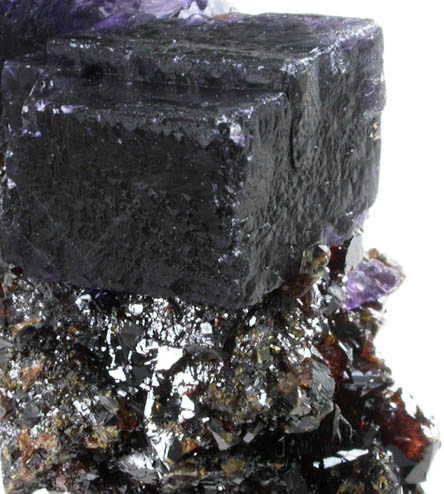 Fluorite on Sphalerite from Cave-in-Rock District, Hardin County, Illinois