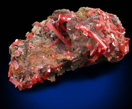 Crocoite from Adelaide Mine, Dundas, Tasmania, Australia