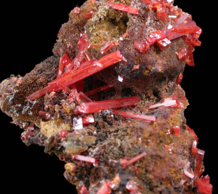 Crocoite from Adelaide Mine, Dundas, Tasmania, Australia