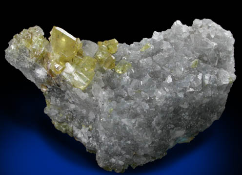 Sphalerite on Calcite from ZCA Hyatt Mine, Talcville, St. Lawrence County, New York