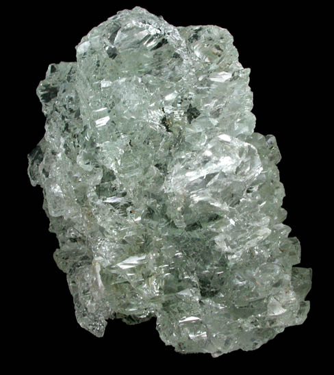 Beryl var. Aquamarine (complexly etched crystal) from Divino das Laranjeiras, Minas Gerais, Brazil