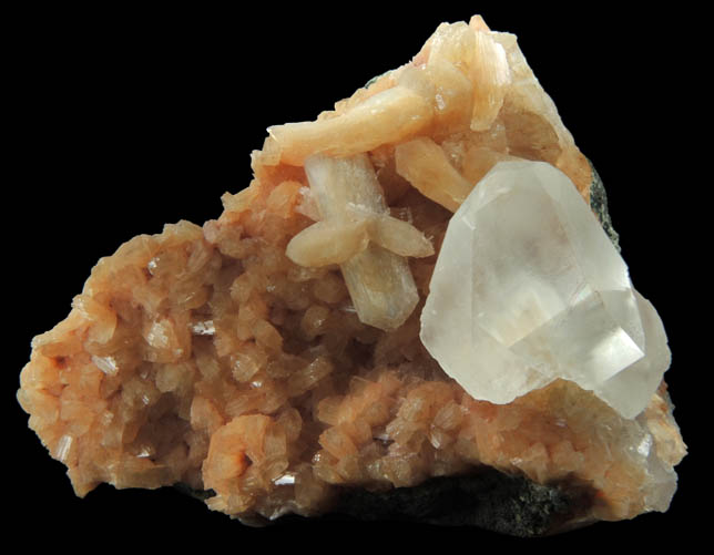 Stilbite, Calcite, Heulandite from Aurangabad, Maharashtra, India