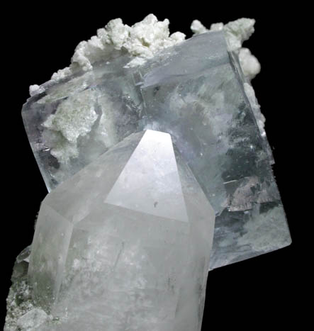 Fluorite and Quartz from Yaogangxian Mine, Nanling Mountains, Hunan Province, China