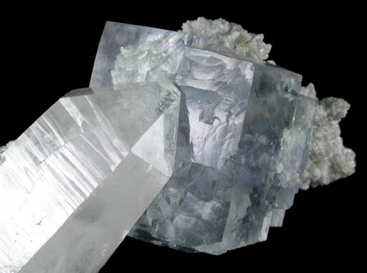 Fluorite and Quartz from Yaogangxian Mine, Nanling Mountains, Hunan Province, China