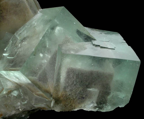 Fluorite with internal phantom growth zones from Huangshaping Mine, Guiyang, Hunan, China