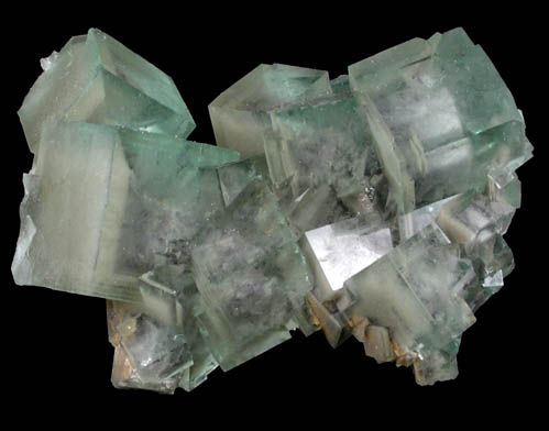 Fluorite with internal phantom growth zones from Huangshaping Mine, Guiyang, Hunan, China