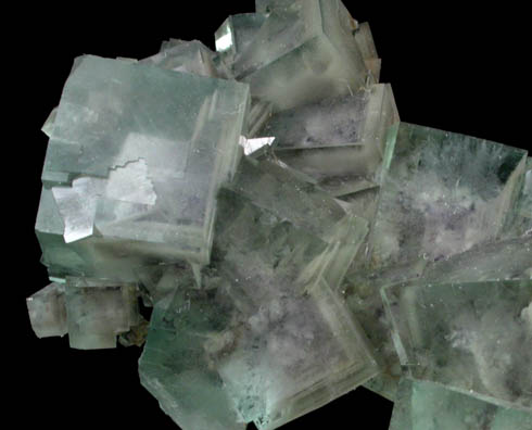 Fluorite with internal phantom growth zones from Huangshaping Mine, Guiyang, Hunan, China