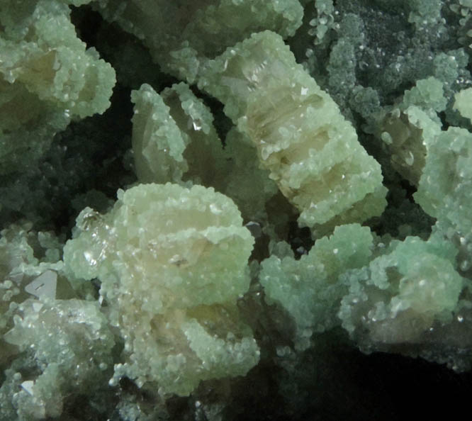 Smithsonite over twinned Cerussite from Tsumeb Mine, Otavi-Bergland District, Oshikoto, Namibia