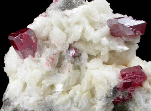 Cinnabar on Dolomite from Chatian Mine, Fenghuang, Hunan, China