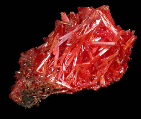 Crocoite from Red Lead Mine, Dundas, Tasmania, Australia