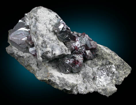 Proustite from St. Andreasberg District, Harz, Lower Saxony, Germany