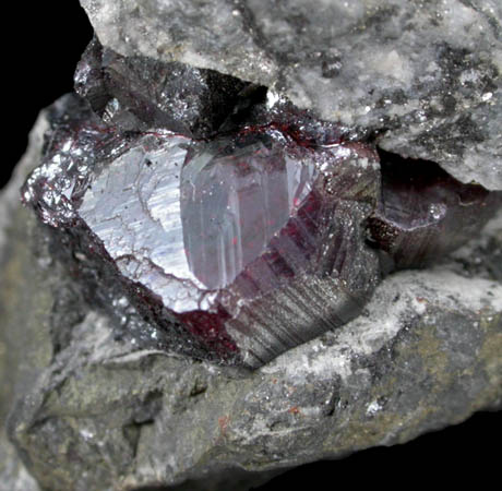 Proustite from St. Andreasberg District, Harz, Lower Saxony, Germany